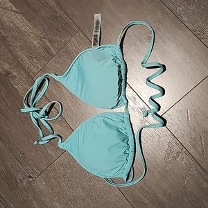 PINK baby blue bikini top